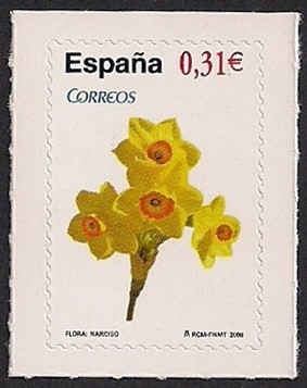 z vendido España 2008 4379 Sello ** Flora Narciso Timbre Espagne Spain Spagna
